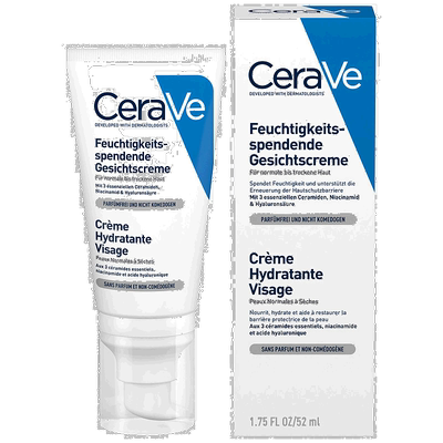 欧洲直邮适乐肤保湿修复面霜无香型 CERAVE CREME HYDRANTE 52ML