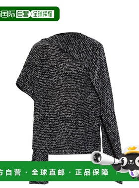 香港直邮BALMAIN 女士背心吊带 EF1AM015SE64EAB SS2025 黑色