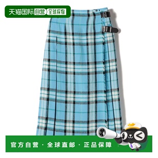 1h可退 日本直邮ONEIL OF DUBLIN 女士格纹麻质短裙 3132219新款