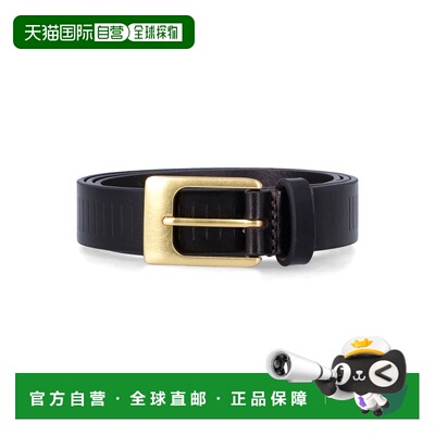 1h可退 香港直邮Lemaire 男士 Rail 深褐色皮带腰带 BE0004LL0055