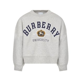 灰色 BURBERRY AW2023 80685961 圆领卫衣 男童针织毛衣