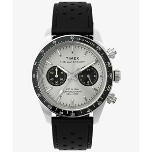 日本直邮TIMEX Heritage 双计时男士 腕表带夜光指针TW2 Waterbury