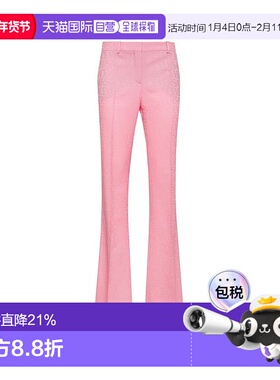 1h可退 香港直邮versace 范思哲 女士 腰带环喇叭裤 10100451A081