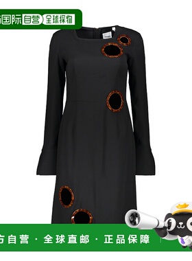 香港直邮BURBERRY 女士连衣裙 45616691 AW2020 黑色
