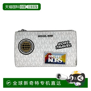 女士 1h可退 kors 美国直邮 钱包真皮拉链 michael