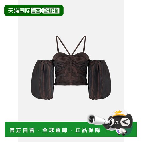 香港直邮PINKO 女士T恤 107565A3GKL72 AW2026 棕色 PINKO MAXDA