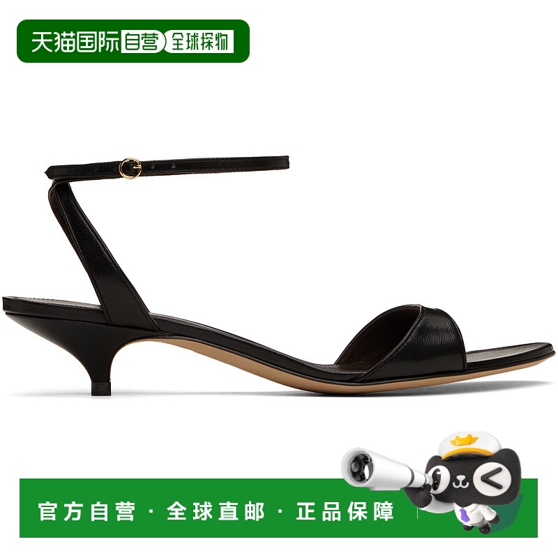 1h可退 香港直邮潮奢 The Row 女士 黑色 Vika Ankle Strap Kitte
