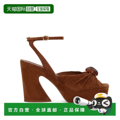 香港直邮ZIMMERMANN 女士 Gleam 精饰醋纤绒面革防水台凉鞋 5453F