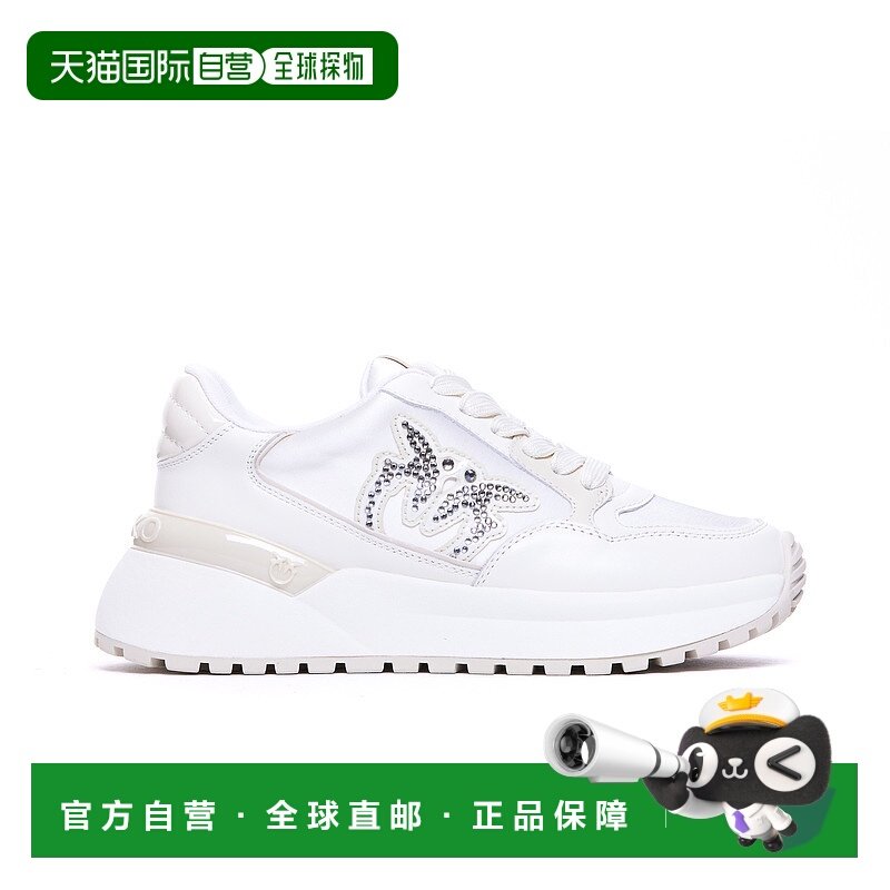 香港直邮PINKO 女士运动鞋 SS0055P073DY7 AW2025 白色 Gem Sneak