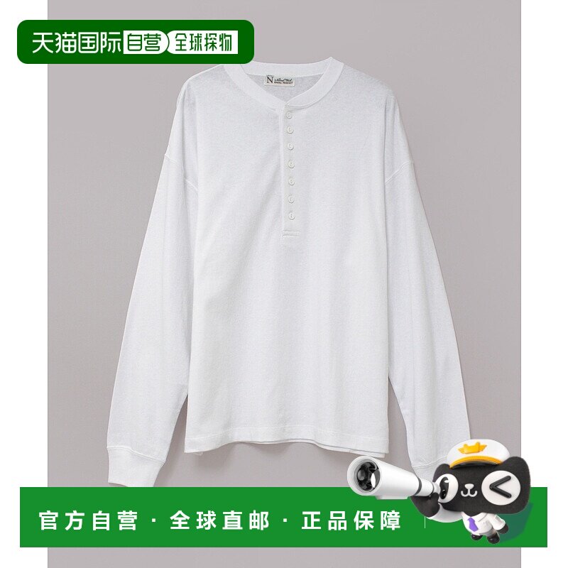 1h可退 日本直邮RNA-N 女装 宽松天竺棉亨利领T恤 小纽扣设计 IM2