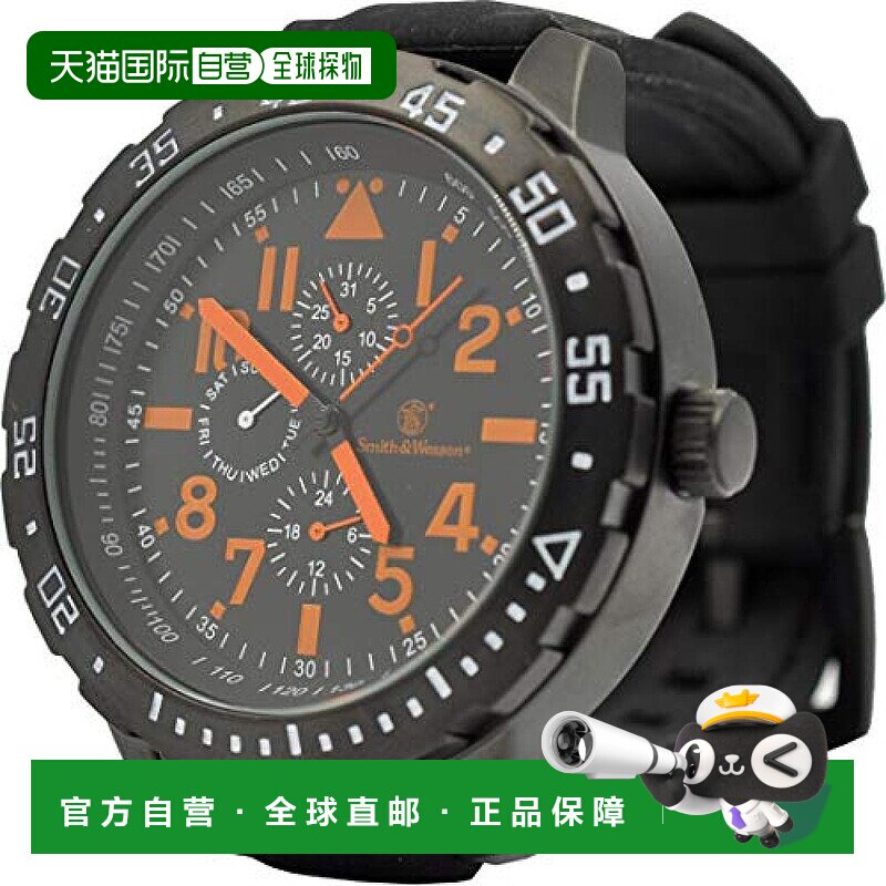 【日本直邮】smith & wesson日韩腕表男士手表橙/黑SWW-877-OR