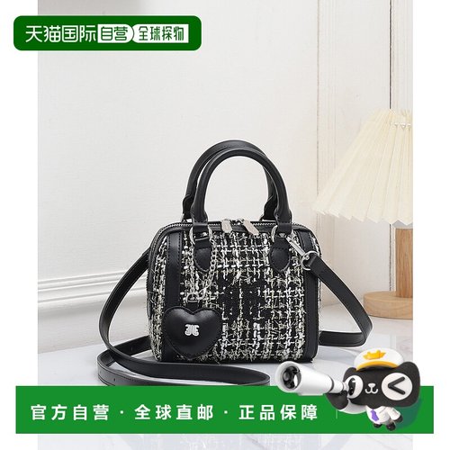 1h可退 日本直邮jouetie 女装 心形吊饰 JJ粗花呢 迷你波士顿包 J