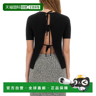 香港直邮TORY BURCH 女士T恤 168784001 AW2025 黑色 Back closur