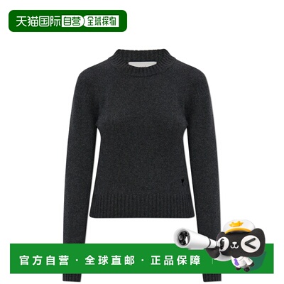 1h可退 香港直邮Ami Paris 女士 羊绒毛衣 FKS832005020 grey灰色
