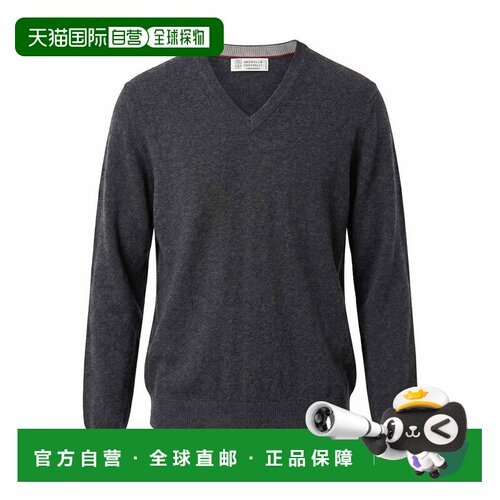 香港直邮Brunello Cucinelli 布内罗 古奇拉利 男士 羊绒毛衣 M22
