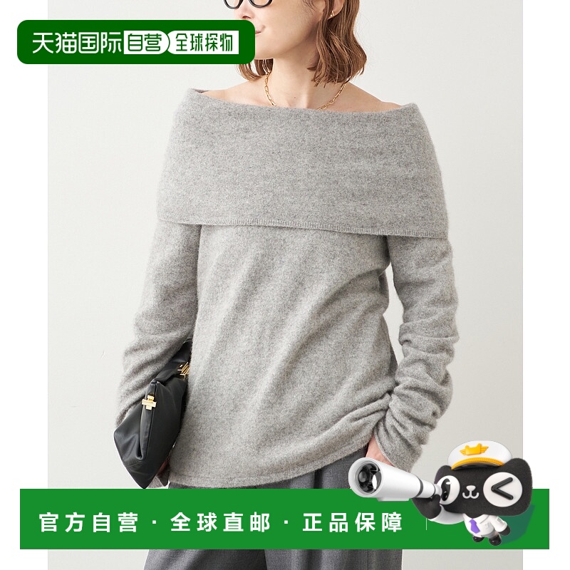 1h可退 日本直邮Fluffy 女装宽松落肩设计长毛狐狸混纺针织衫 250