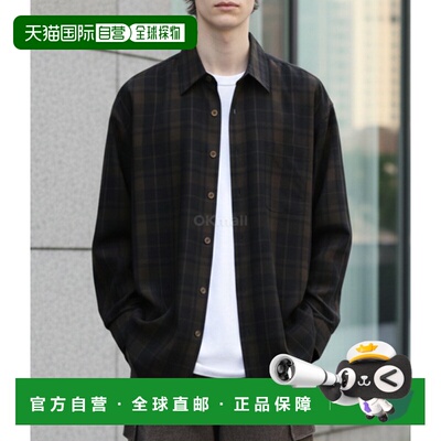 韩国直邮OUR LEGACY BORROWED SHIRT 黑色透明阴影格纹 (M2252OB)