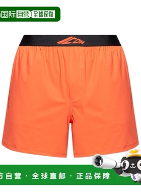 香港直邮DSQUARED2 男士短裤 D9LJ86010800 AW2025 橙色 徽标短裤