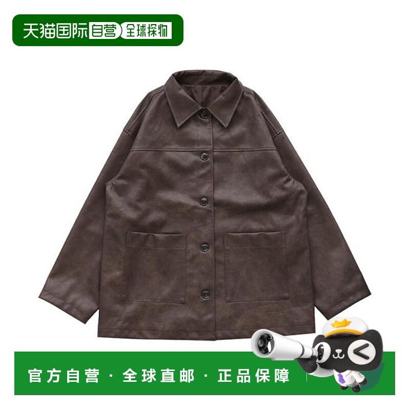 1h可退 日本直邮select MOCA 翻领仿皮夹克【by SON】