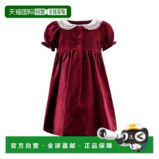 自营Carriage Boutique Velvet Dress - red 美国奥莱直发