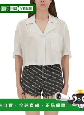 1h可退 香港直邮Alexander Wang 亚历山大 王T系列 女士 白色莱赛