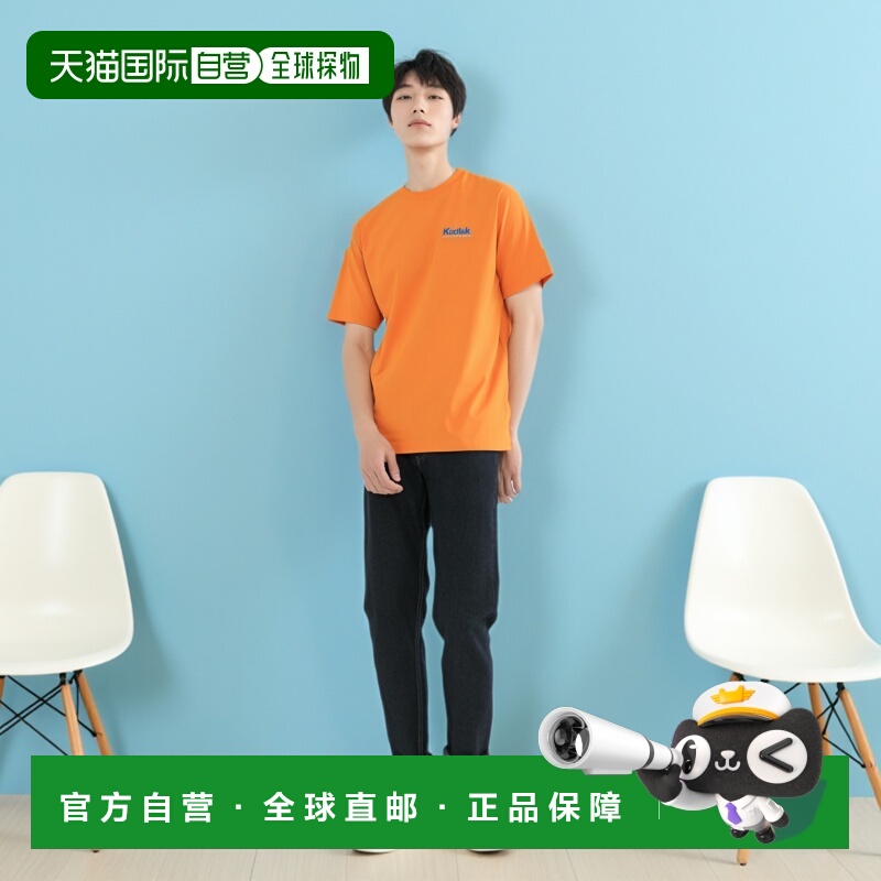 韩国直邮KODAK正品新款美式校园时尚运动男款T恤K4223LRS62ORG