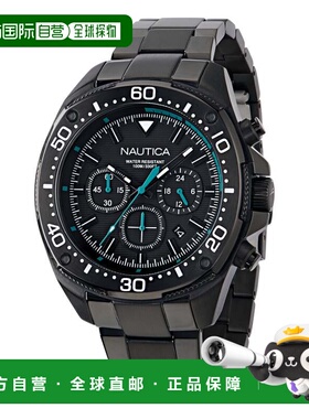 自营Nautica Mens Nct Blue Sail Chronograph Stainless Steel W