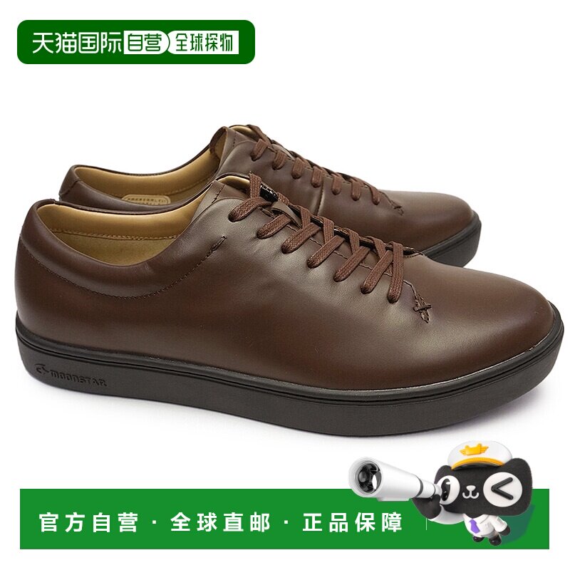 日本直邮Moonstar 防水抗菌男鞋 Gentry GE102 皮革运动鞋 4E 宽