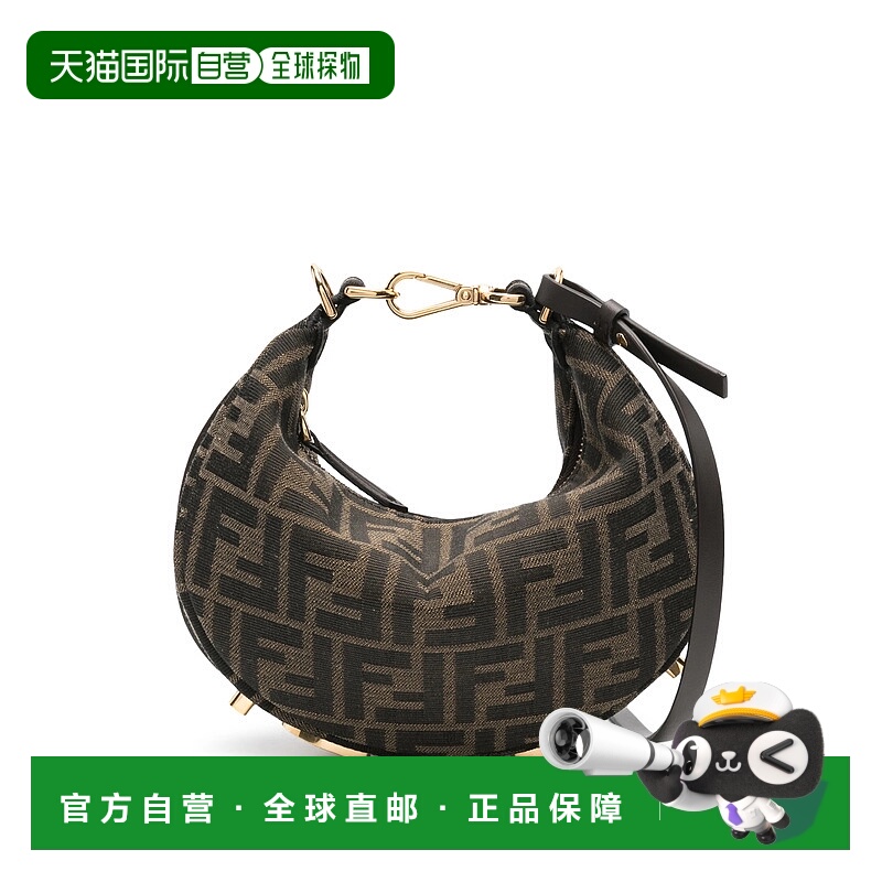 1h可退 香港直邮FENDI 女士斜挎包 8BS081ALP3F1MAT AW2025 棕色