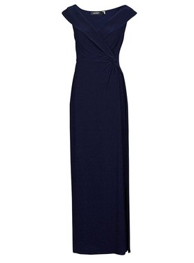 Lauren Ralph Lauren 拉夫劳伦 女士 LEONIDAS 长连衣裙 海蓝色