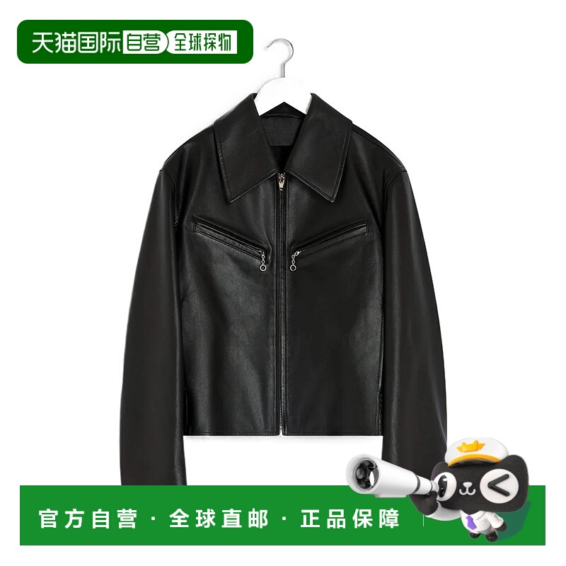 香港直邮Lemaire 拉链皮夹克 OW1159LL0147皮衣