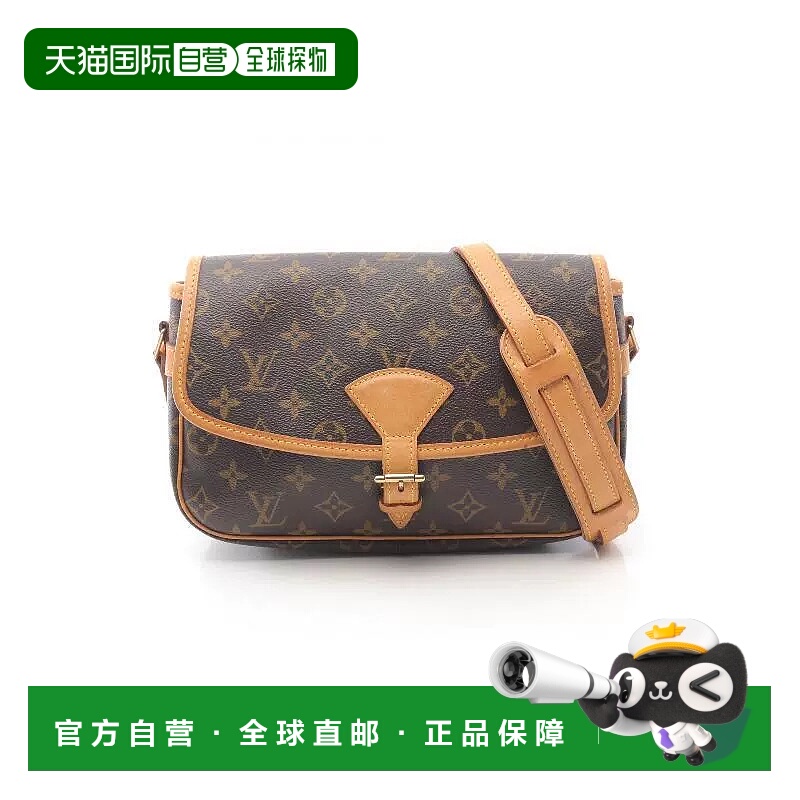 1h可退 日本直邮中古LV路易威登女包B级9新Sologne法棍包涂层/防