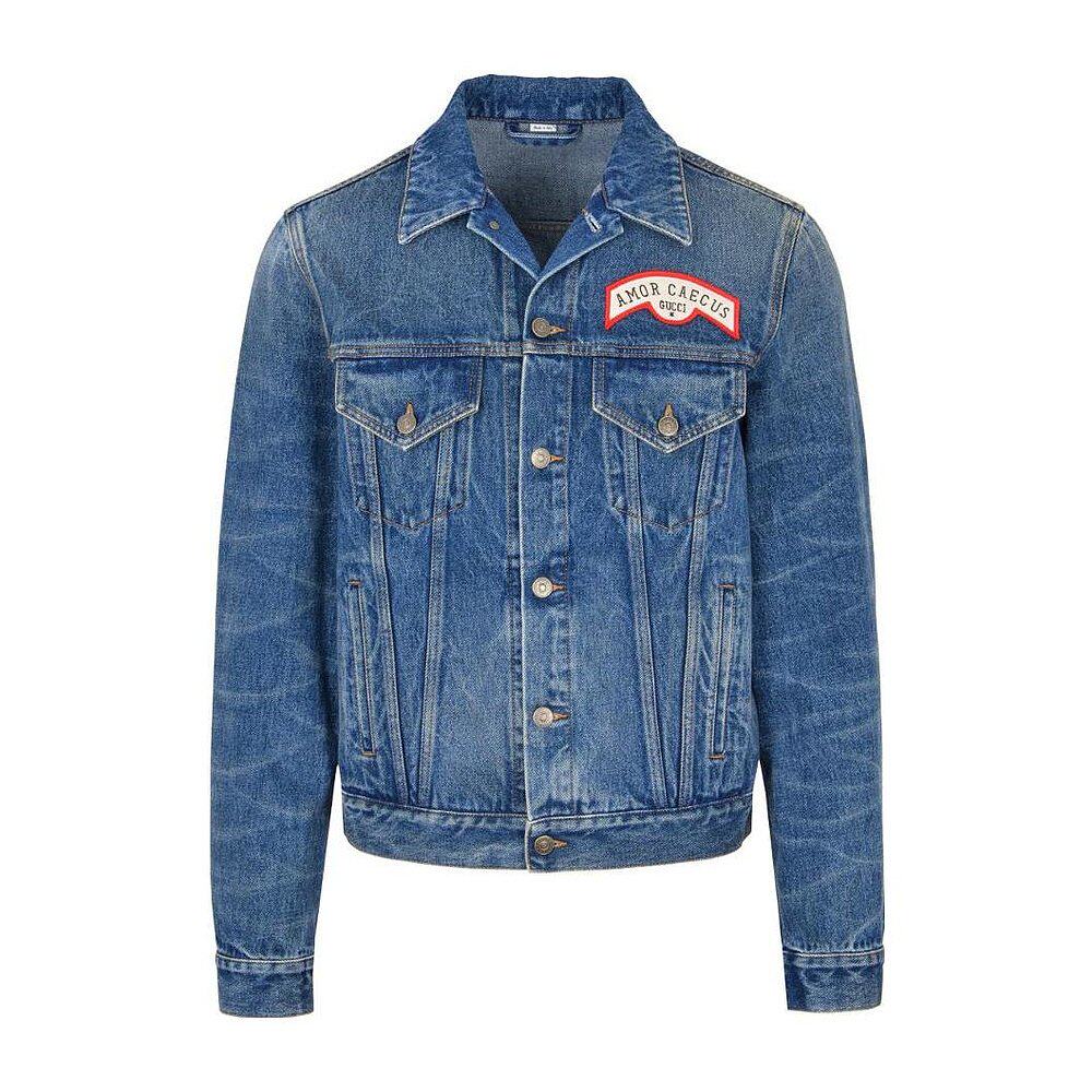 Gucci logo印花牛仔外套 553600XDAGQ