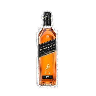 欧洲直邮Johnnie Walker黑方威士忌40%1000ml口感干冽醇厚劲足