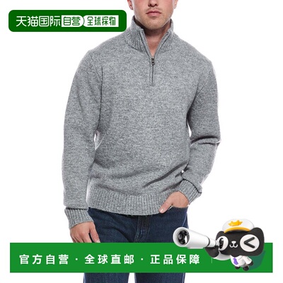 自营WEATHERPROOF VINTAGE Fuzzy 1/4-Zip Mock Neck Sweater - g