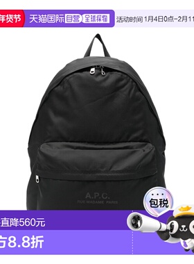 香港直邮A.P.C. 男士双肩包 PAAGXH62246LZZ SS2026 黑色 BACKPAC
