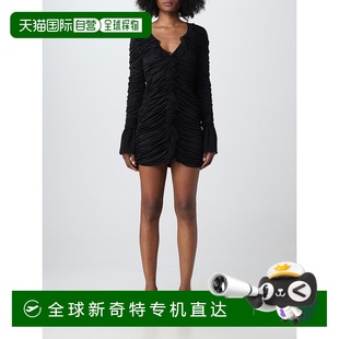 女士 1小时内可退 蓝色情人 香港直邮潮奢 徽标连衣裙 Blumarine