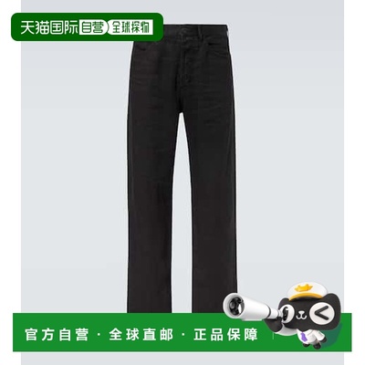 香港直邮The Row 男士 Hartley 中腰直筒亚麻牛仔裤直筒裤