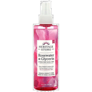 香港直邮Heritage Store,玫瑰水温和甘油,补水面部喷雾,8 正品