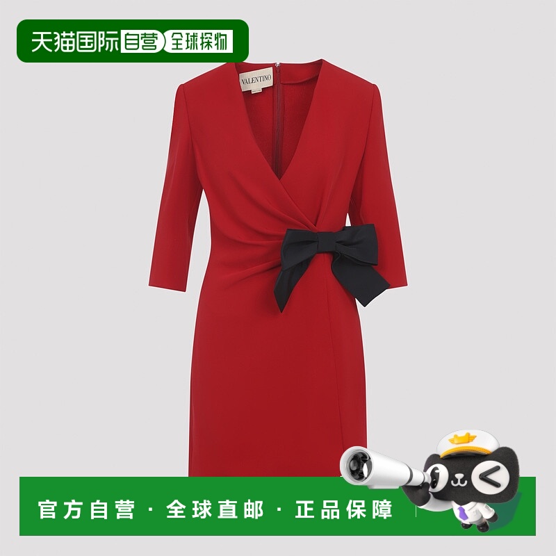 1h可退 香港直邮VALENTINO 女士连衣裙 7B0VAGG71MM9QK AW2025 红