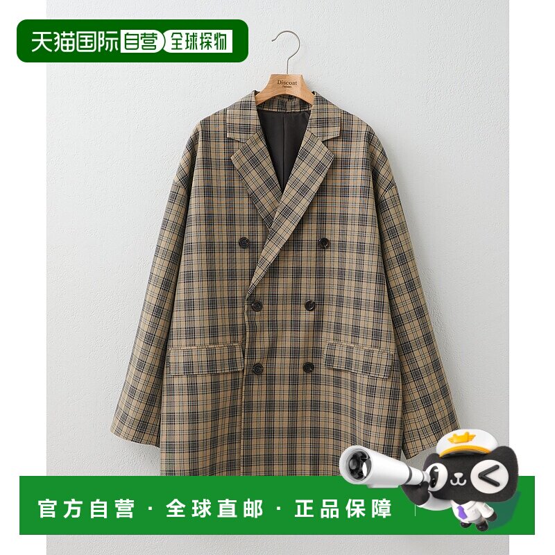 1h可退 日本直邮Discoat 男女同款轻便格纹短夹克 DPZ2051108A000