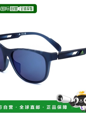 自营 adidas阿迪达斯中性款55mm蓝色/其他太阳镜-蓝色/其他 美国