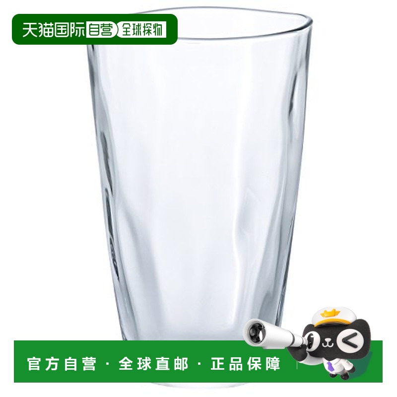 【日本直邮】Aderia阿德利亚不规则开口玻璃水杯370ml透明P-6695