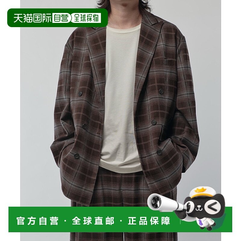1h可退 日本直邮Lui's 男装 宽松大廓形双排扣西装外套 LUZ505230,男装,夹克,淘宝优惠券,粉丝福利购,淘宝优惠卷