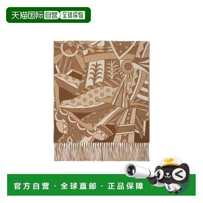 香港直邮Burberry Carousel EKD 羊绒围巾 81051041博柏利