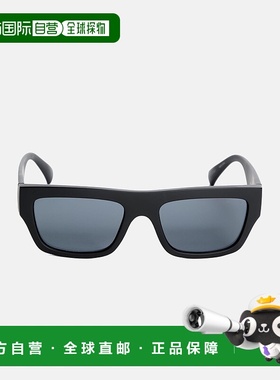 自营guessNarrow Square Plastic Wayfarers - black 美国奥莱直