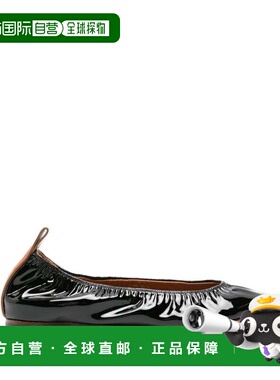 1h可退 香港直邮Lanvin 朗雯 女士 漆皮直入式平底鞋 BAMB02GLOS1