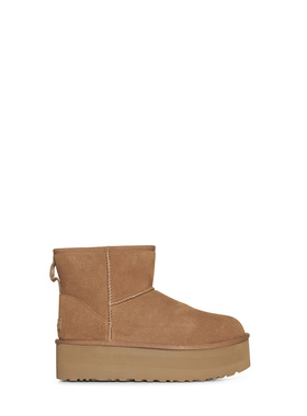 香港直邮UGG 女士靴子 1134991CHE CO 棕色 Classic Mini Platfor