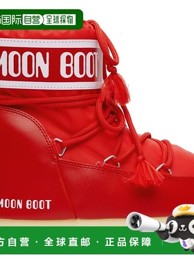1h可退 香港直邮moon boot 月亮靴 男士 红色 Icon Low Nylon 踝