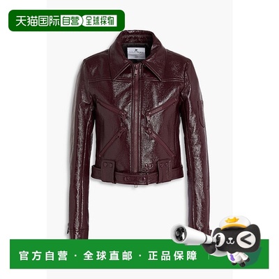 1h可退 香港直邮潮奢 Courreges 女士 vinyl 棉混纺骑士夹克 422C